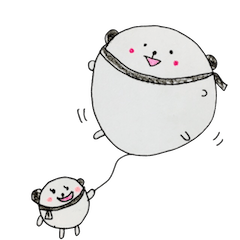 coloring sticker 2-balloon panda