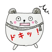 coloring sticker 2-balloon panda sticker #13861417