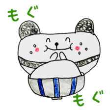 coloring sticker 2-balloon panda sticker #13861429