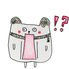 coloring sticker 2-balloon panda sticker #13861434