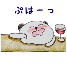 coloring sticker 2-balloon panda sticker #13861437