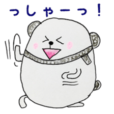 coloring sticker 2-balloon panda sticker #13861442