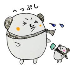 coloring sticker 2-balloon panda sticker #13861448