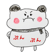 coloring sticker 2-balloon panda sticker #13861451