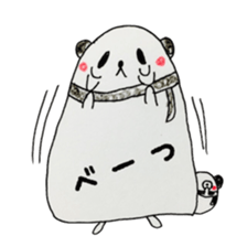 coloring sticker 2-balloon panda sticker #13861452