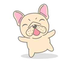 Frenchy the French Bulldog 3! sticker #13862062
