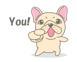 Frenchy the French Bulldog 3! sticker #13862067