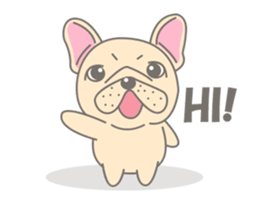 Frenchy the French Bulldog 3! sticker #13862068