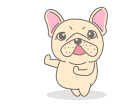 Frenchy the French Bulldog 3! sticker #13862070