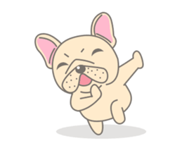 Frenchy the French Bulldog 3! sticker #13862074