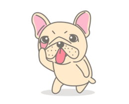 Frenchy the French Bulldog 3! sticker #13862075