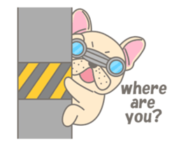Frenchy the French Bulldog 3! sticker #13862079