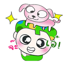 My name is Kasama. Love dog.!! sticker #13862192