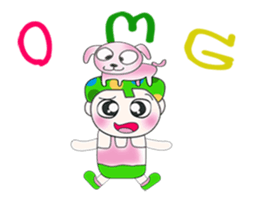 My name is Kasama. Love dog.!! sticker #13862197