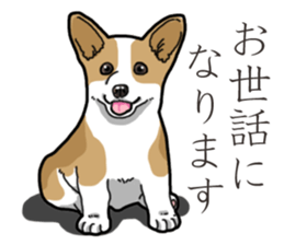 Wanko-Biyori Corgi sticker #13862270