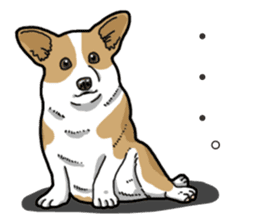 Wanko-Biyori Corgi sticker #13862281