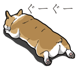 Wanko-Biyori Corgi sticker #13862298