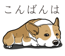 Wanko-Biyori Corgi sticker #13862307