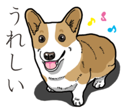 Wanko-Biyori Corgi sticker #13862308