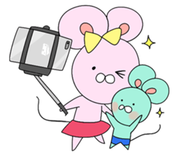 Good friend mouse siblings sticker #13862426