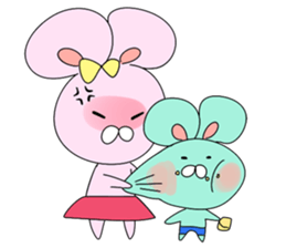 Good friend mouse siblings sticker #13862428
