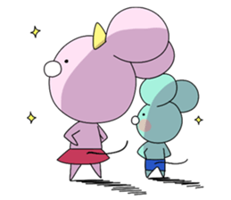 Good friend mouse siblings sticker #13862432