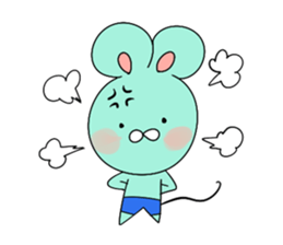 Good friend mouse siblings sticker #13862445