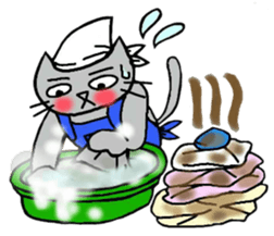 Nekokun househusband a day-to-day2 sticker #13862760