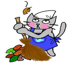 Nekokun househusband a day-to-day2 sticker #13862765