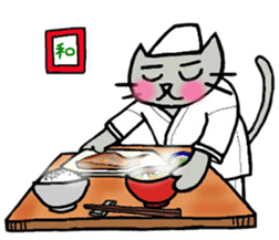 Nekokun househusband a day-to-day2 sticker #13862775