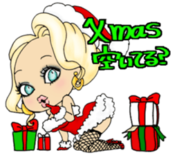 Xmas white girl sticker #13864113