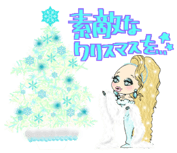 Xmas white girl sticker #13864114