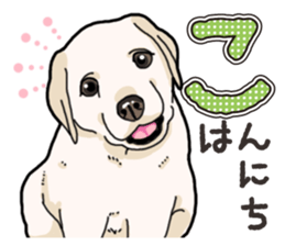 Wanko-biyori puppy Labrador retriever sticker #13864466