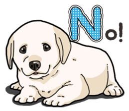 Wanko-biyori puppy Labrador retriever sticker #13864469