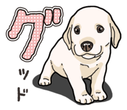 Wanko-biyori puppy Labrador retriever sticker #13864485