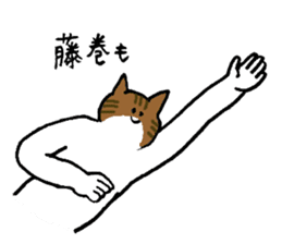 Cat's name is Fujimaki sticker #13864595