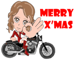 I LOVE American Motorcycle!! for X'mas 2 sticker #13865262