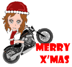 I LOVE American Motorcycle!! for X'mas 2 sticker #13865264