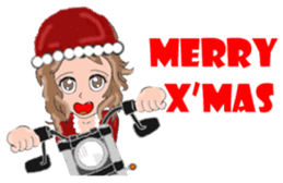 I LOVE American Motorcycle!! for X'mas 2 sticker #13865266