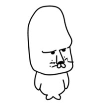 Moai seals (8pieces) sticker #13865286