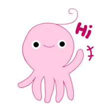 A cute octopus! sticker #13865534