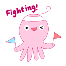 A cute octopus! sticker #13865539