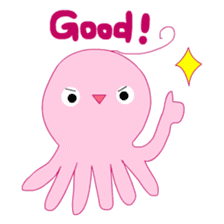 A cute octopus! sticker #13865541