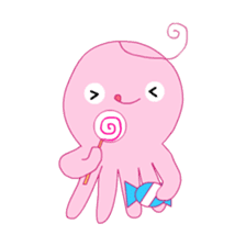 A cute octopus! sticker #13865543