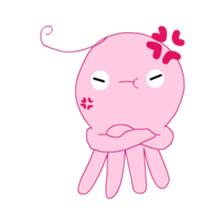 A cute octopus! sticker #13865545