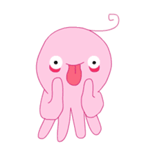 A cute octopus! sticker #13865552