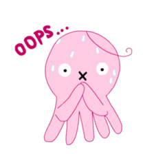 A cute octopus! sticker #13865555