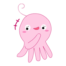 A cute octopus! sticker #13865562