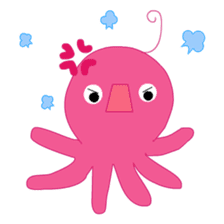 A cute octopus! sticker #13865564