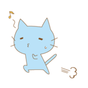 my blue cat sticker #13865974